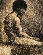 Georges Seurat The seated Teenager Spain oil painting artist